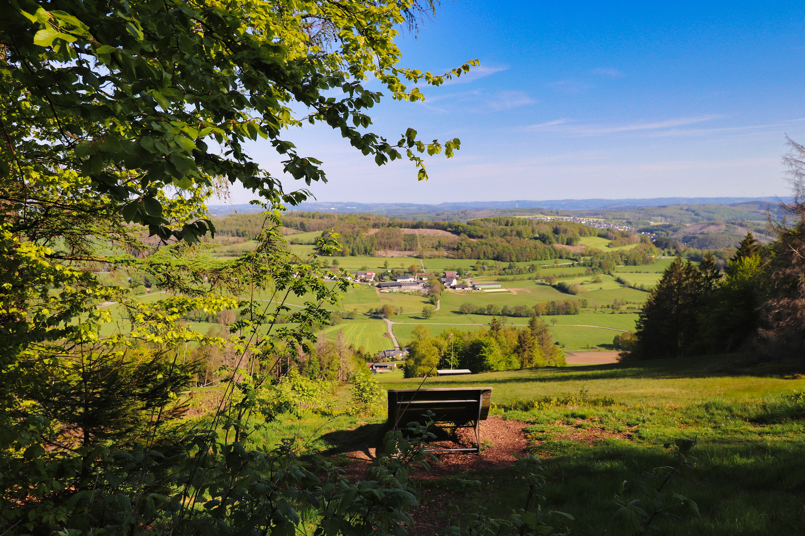 Morgendlicher Blick vom Nordhang der Nordhelle