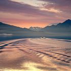 Morgendlicher Blick von Valdez in den Prince William Sound...