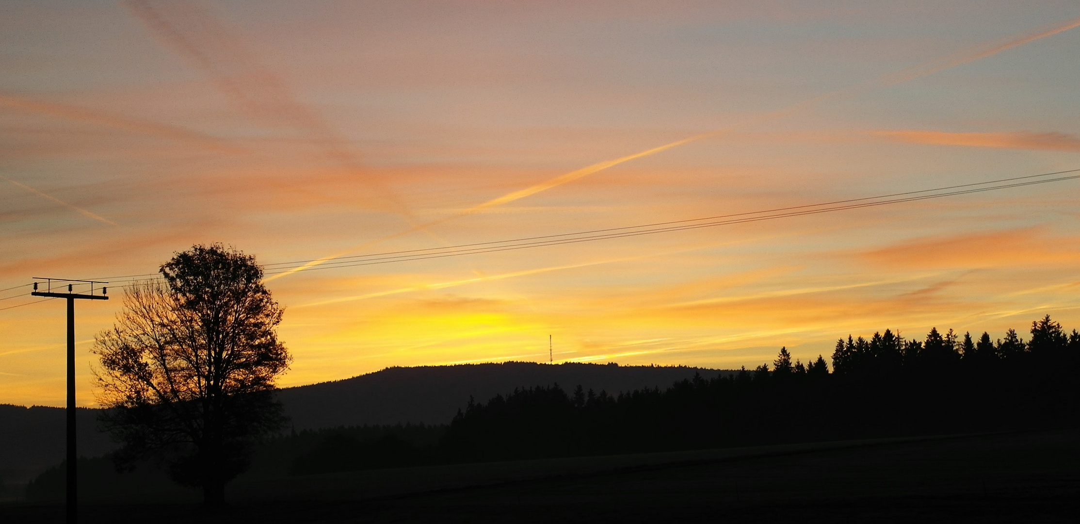 Morgendlicher Blick zum Waldsteinsender