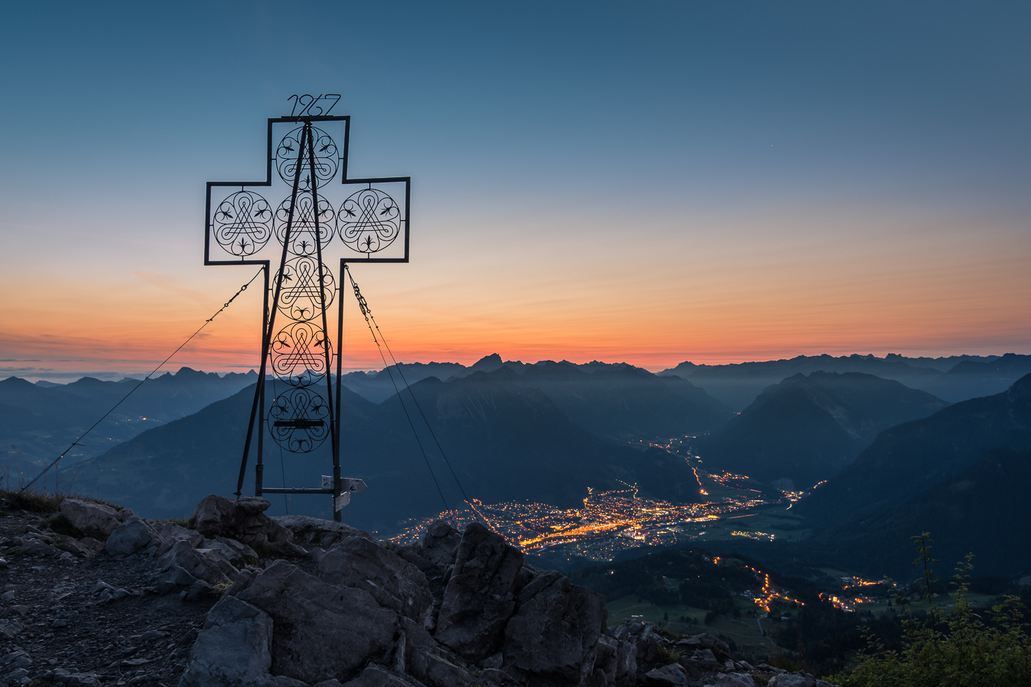 Morgendlicher Gipfelsieg