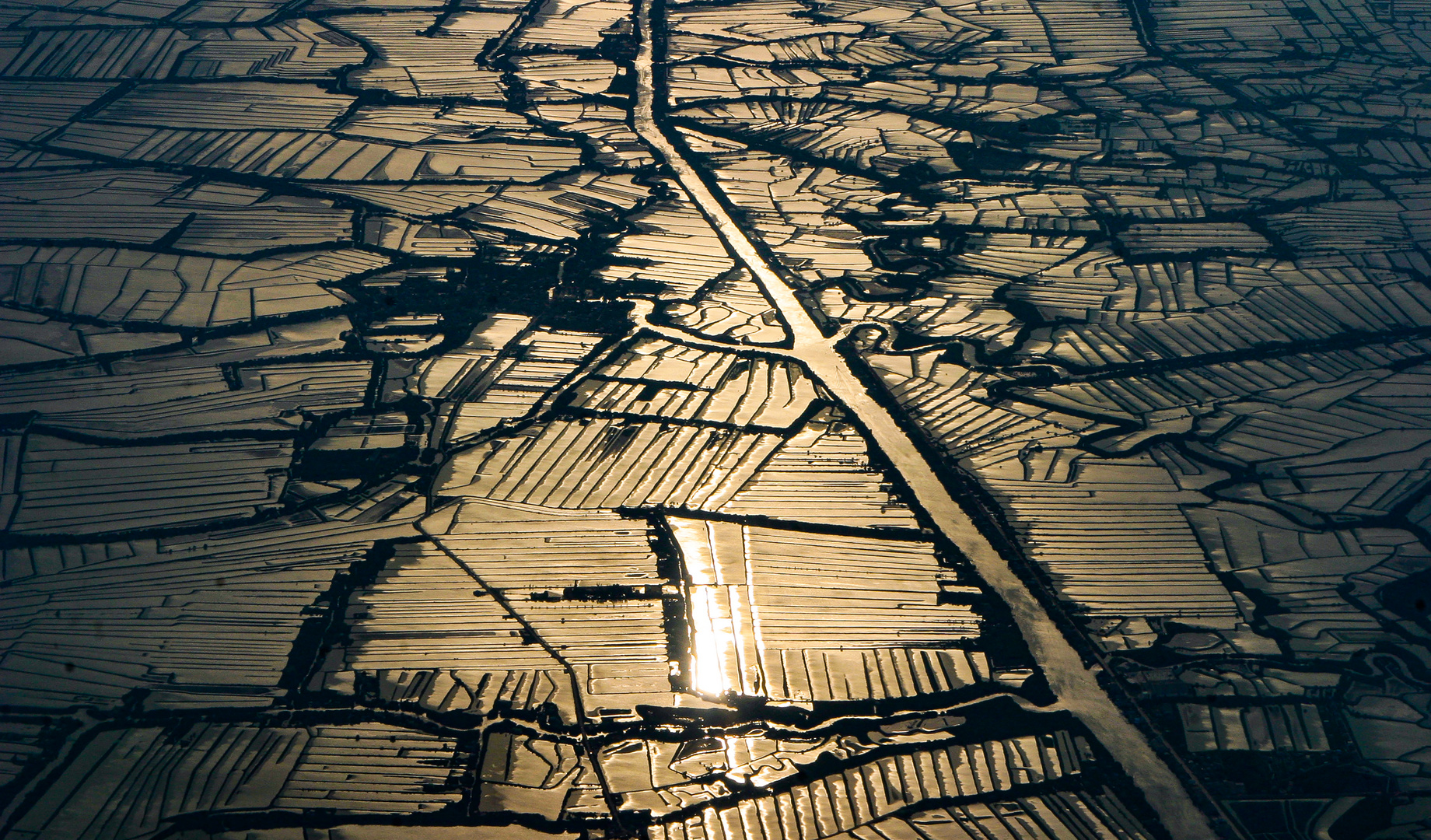 Morgendlicher Landeanflug auf Bangkok