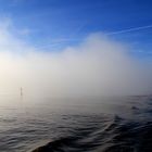 Morgendlicher Nebel auf der Weser