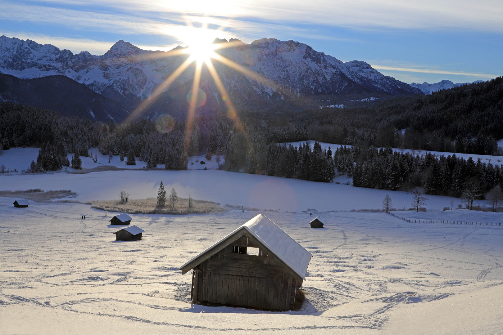 Morgendlicher Sonnenstern