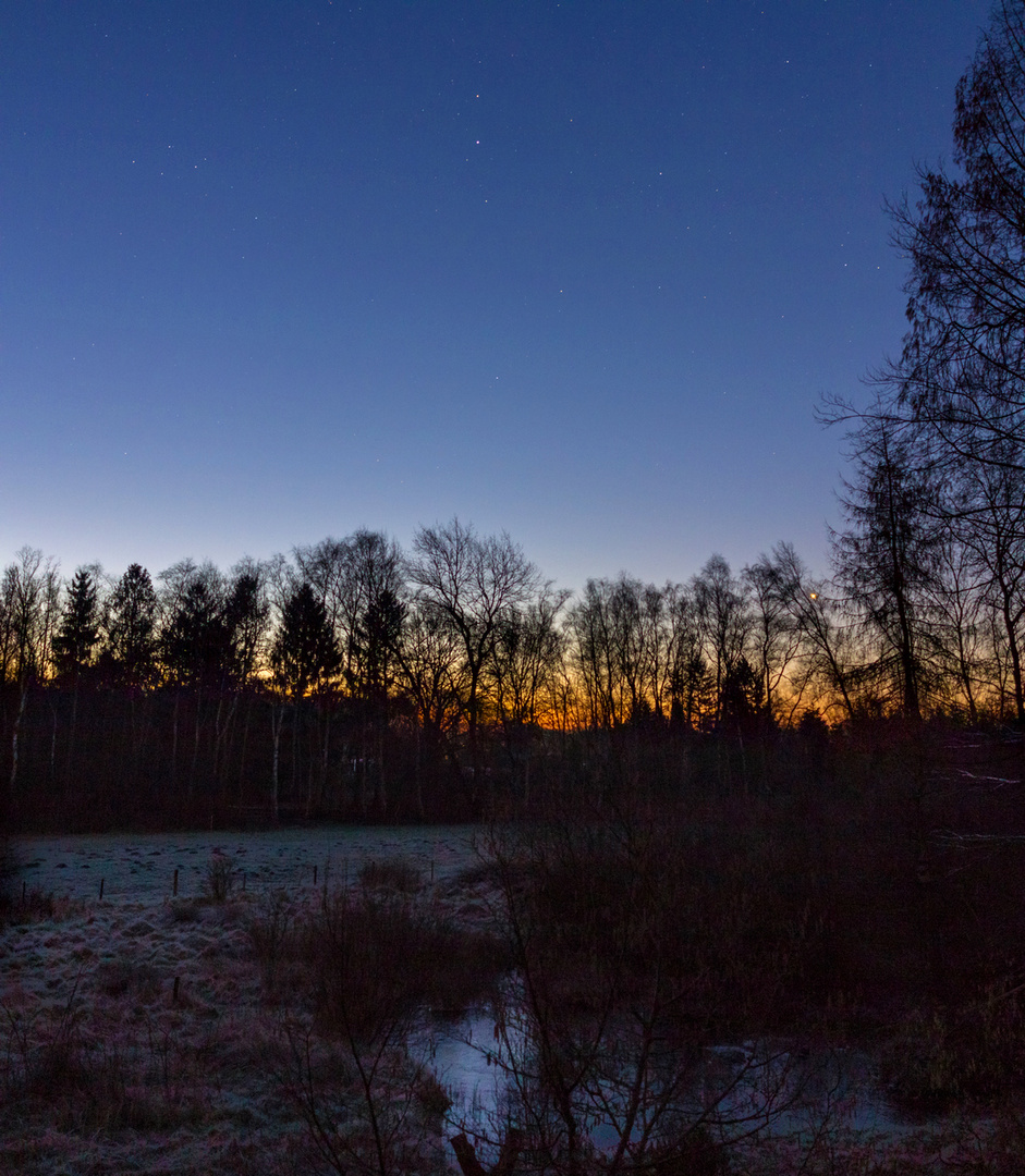 Morgendlicher Winterhimmel