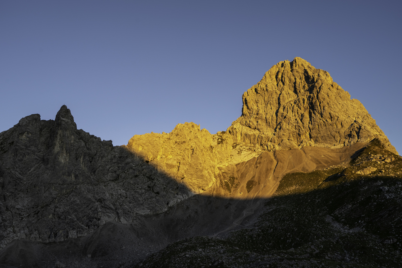 Morgendliches Alpenglühen