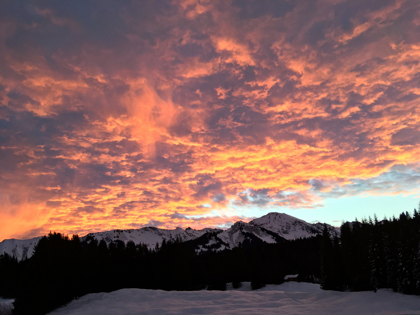 Morgendliches Schauspiel am Himmel