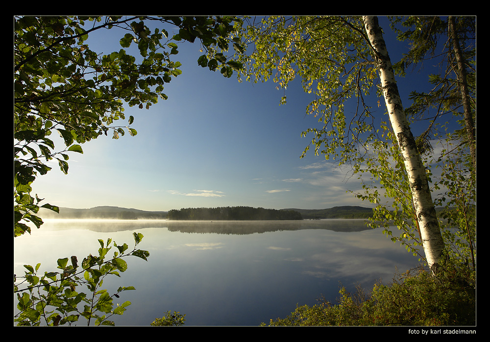 Morgendunst in Schweden