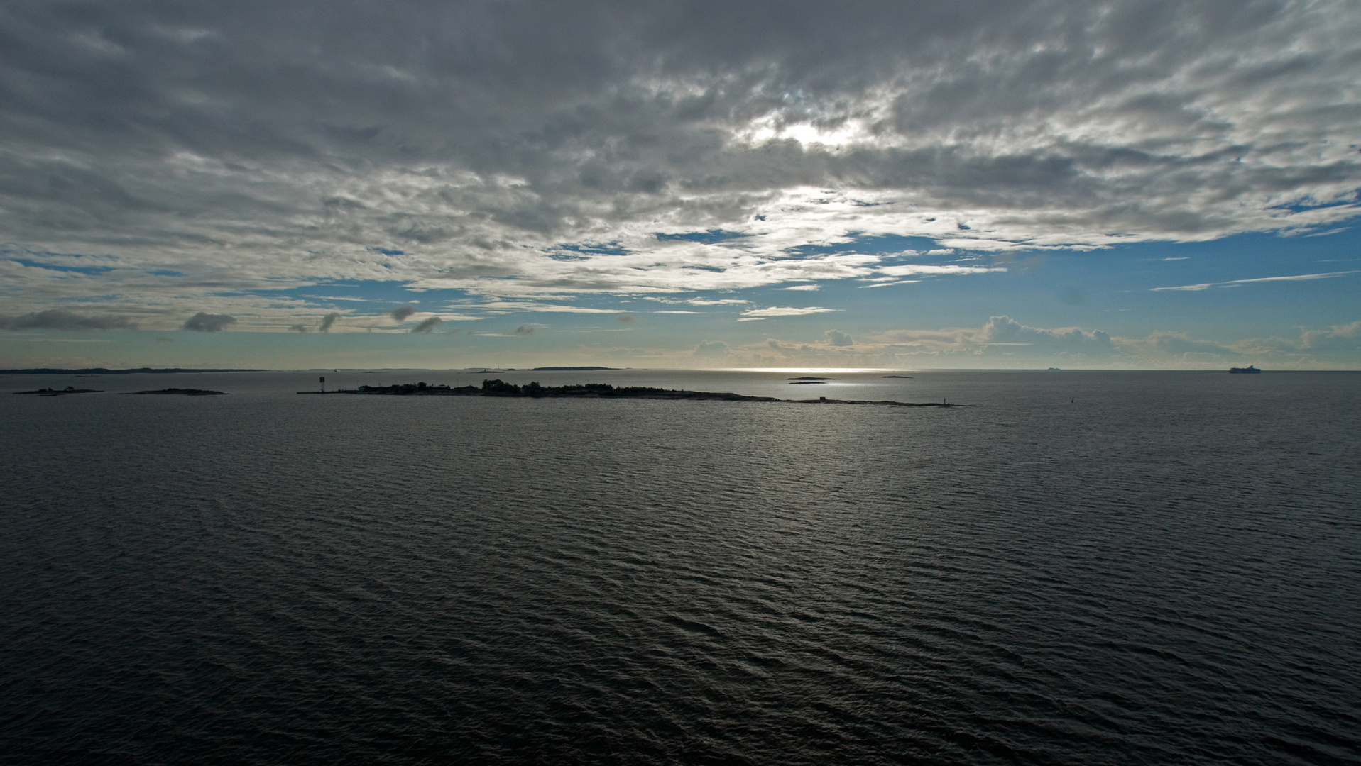 Morgenerwachen vor der finnischen Küste
