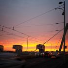 Morgenfrüh am Severin-Brücke