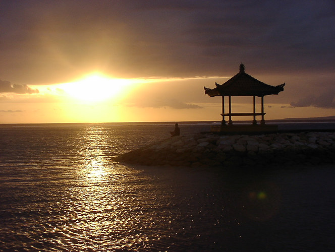 Morgengebet auf Bali