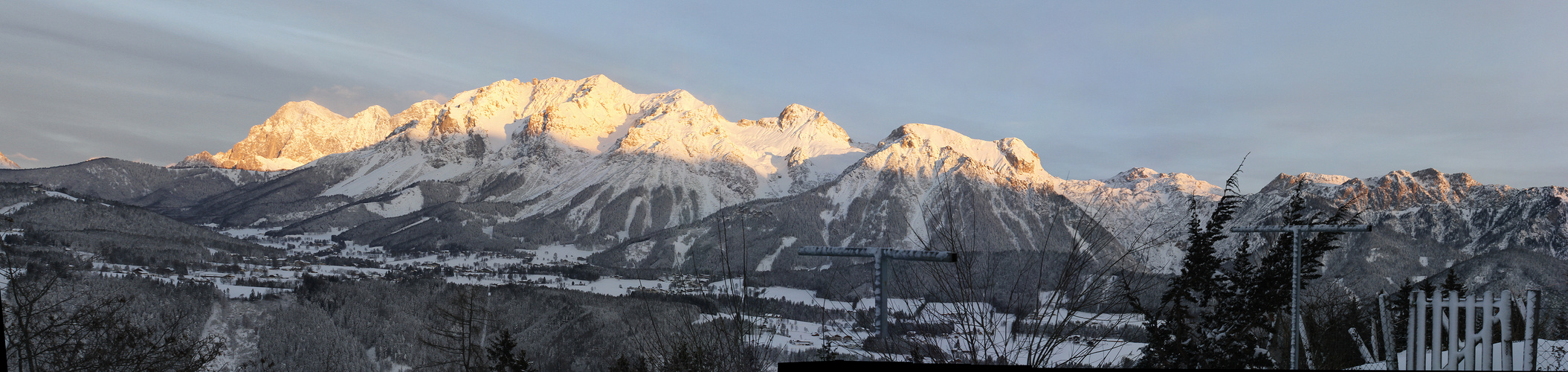 Morgenglühen auf dem Dachstein