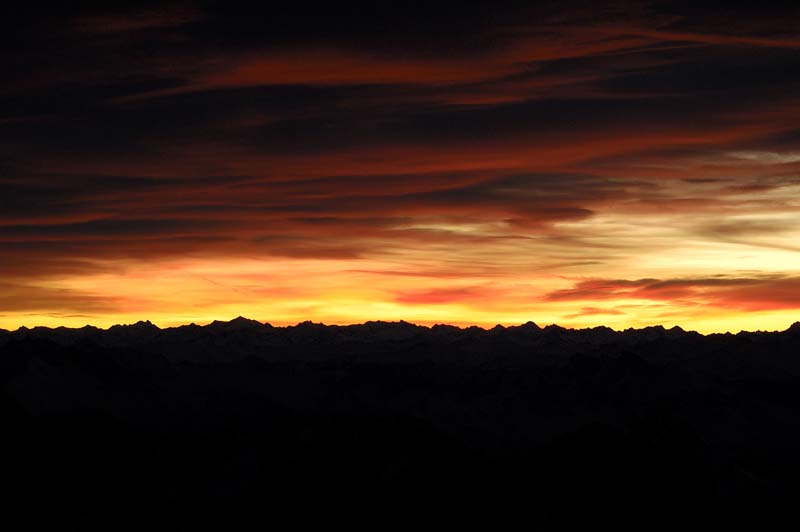 Morgenglühen auf der Zugspitze