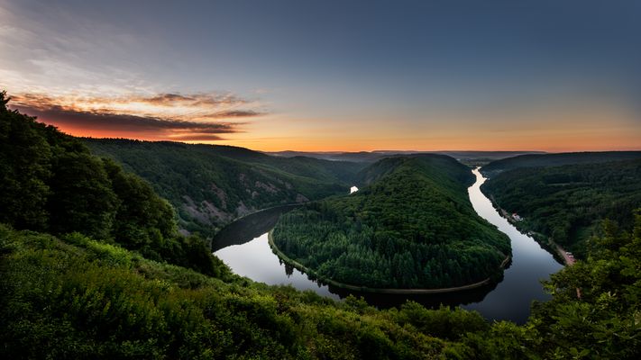 Morgengrauen an der Saarschleife