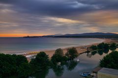 Morgengrauen bei Primorsko (Bulgarien)