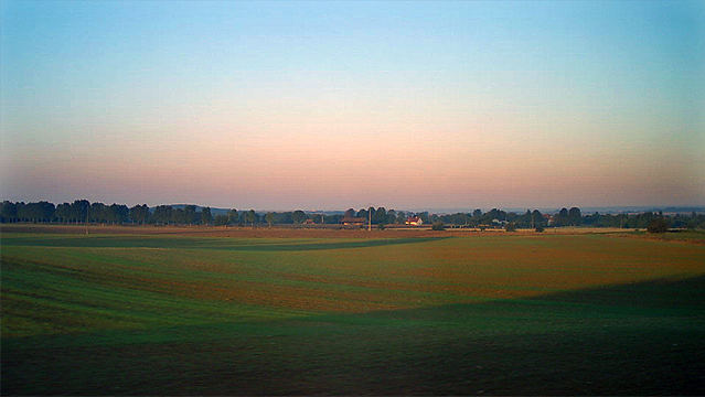 Morgengrauen in Mittelfrankreich