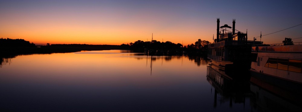 Morgengstimmung am Boddenhafen Prerow