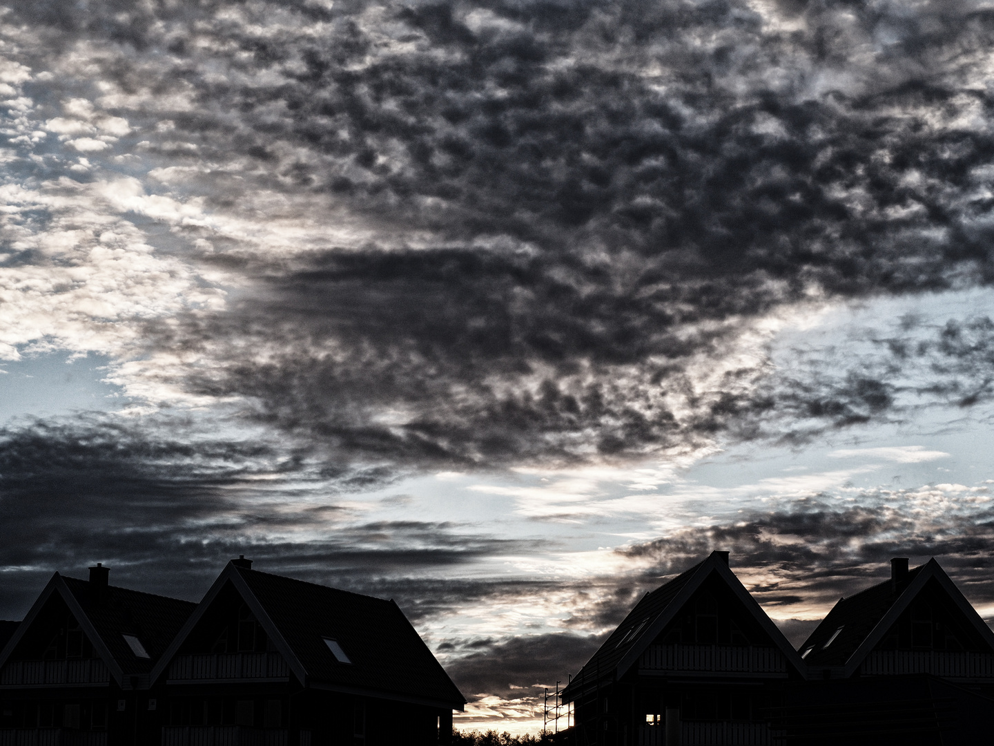 morgenhimmel an der müritz .