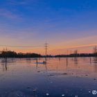 Morgenhimmel auf Eis serviert