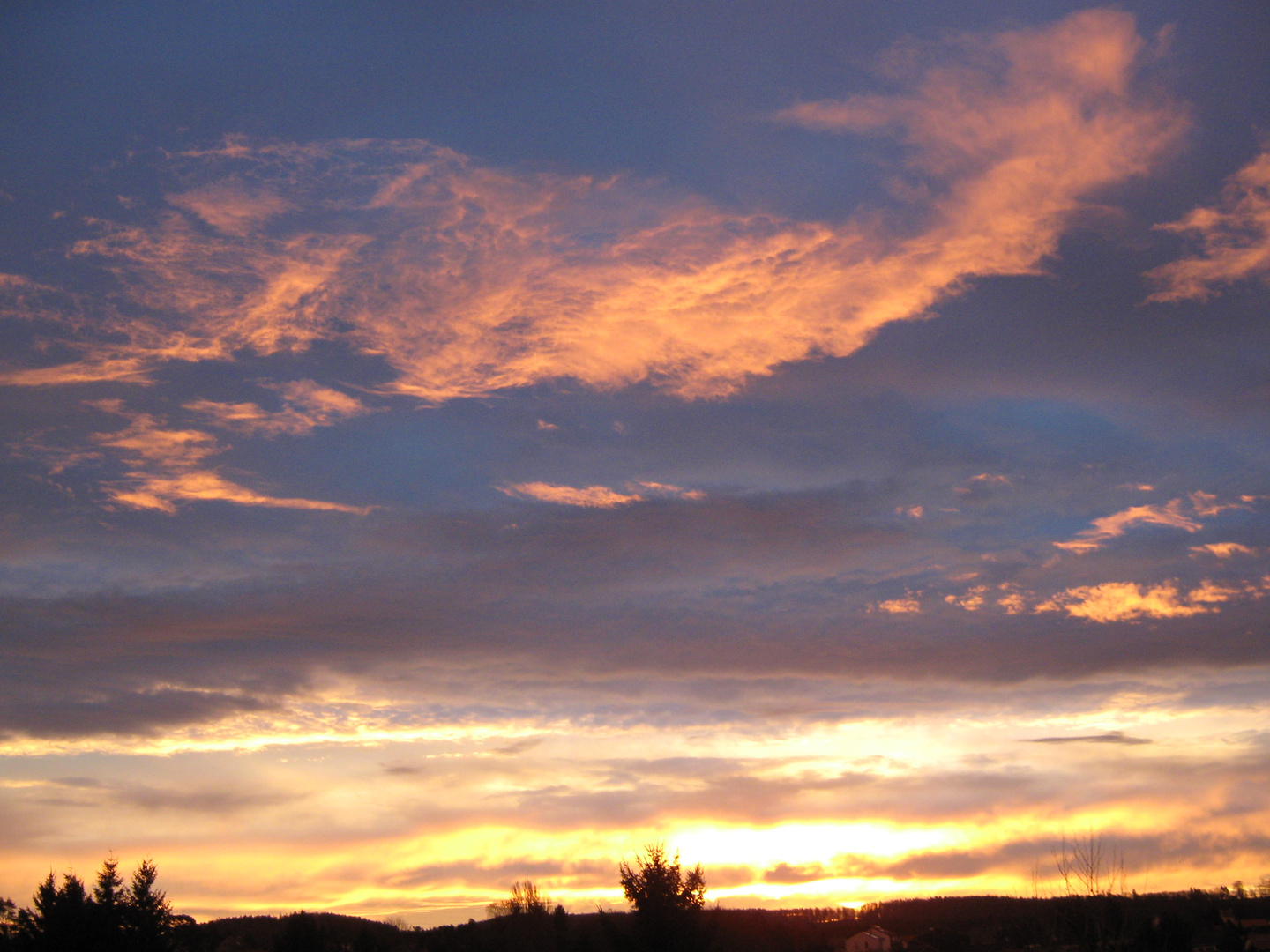 Morgenhimmel im Februar