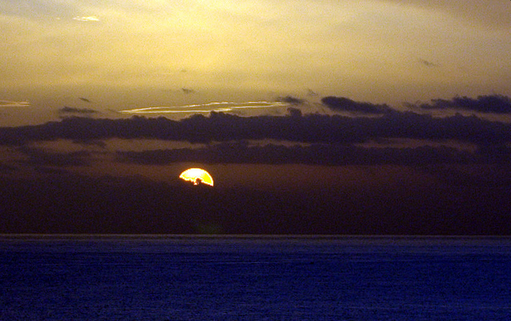 Morgenhimmel über dem Atlantik