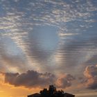 Morgenhimmel über dem Golf von Aqaba