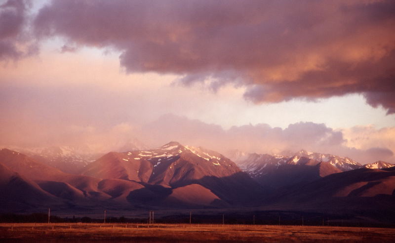 Morgenhimmel über der Ben Ohau Range