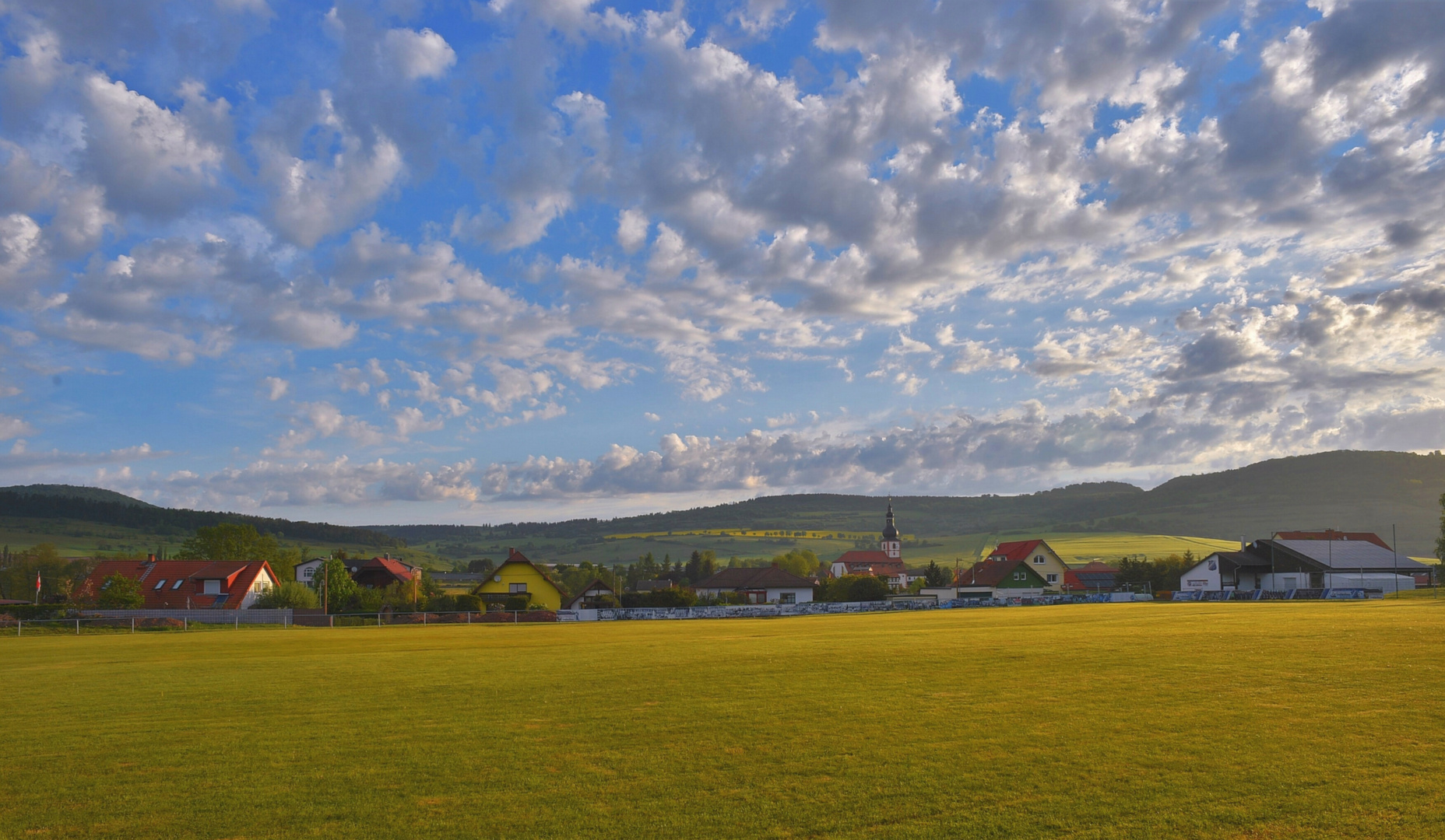 Morgenhimmel über Helmershausen