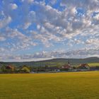 Morgenhimmel über Helmershausen