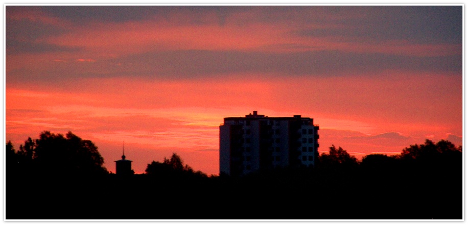 Morgenhimmel über Wedel