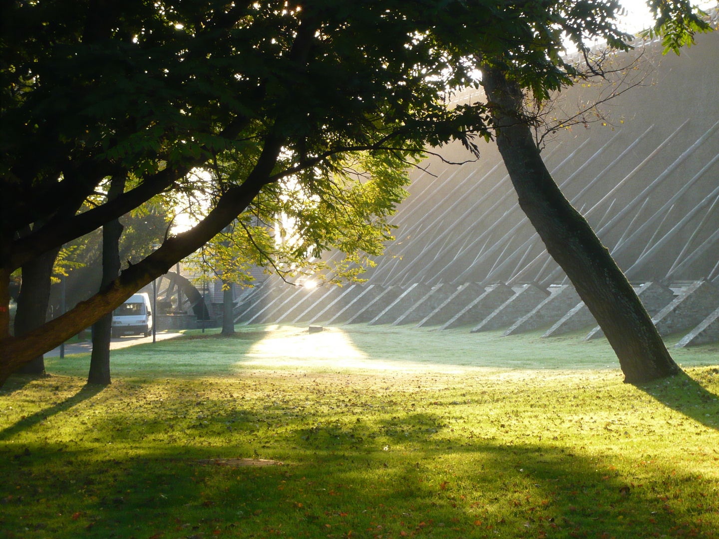 Morgenlicht am Gradierwerk