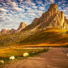 Morgenlicht am Passo Giau