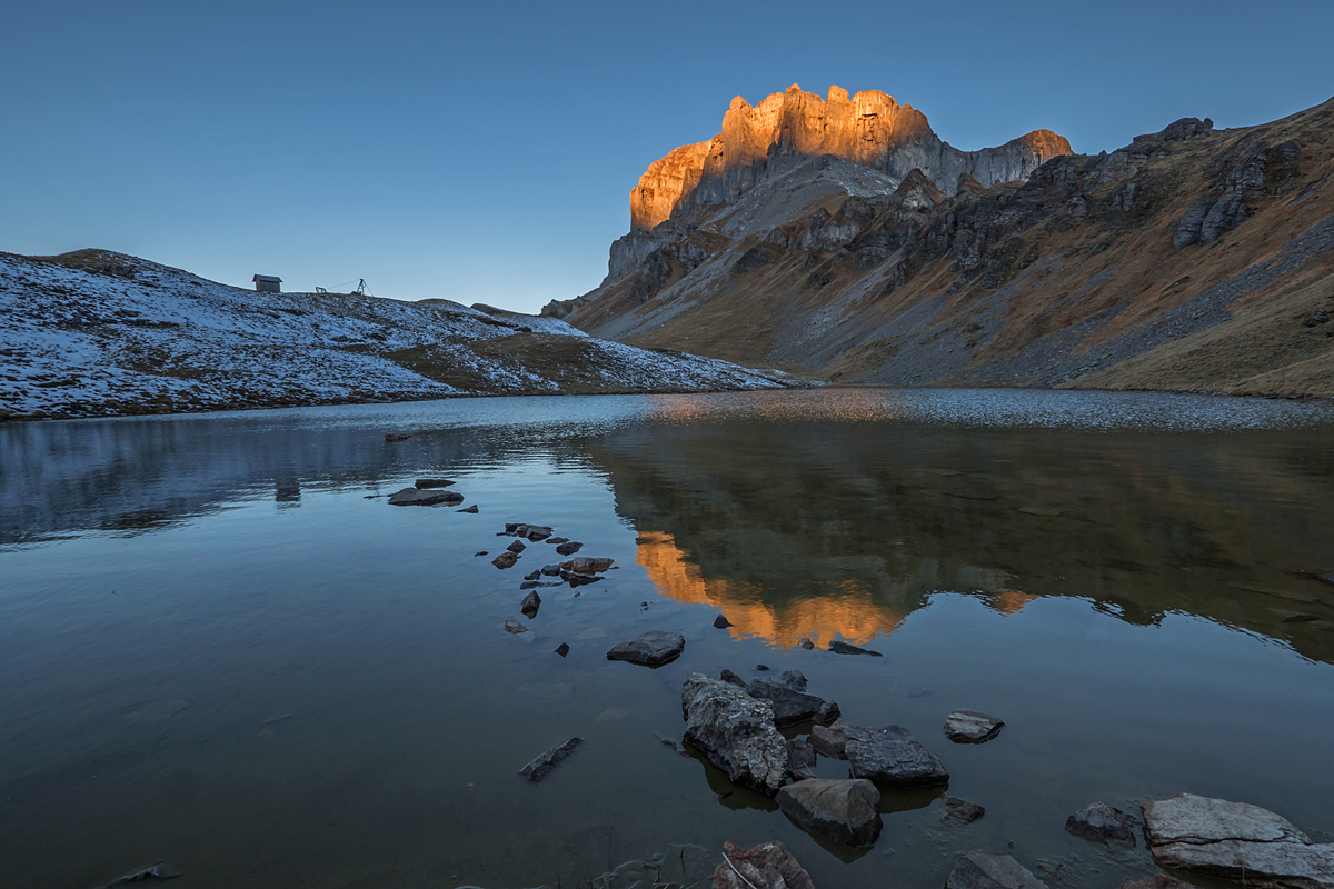 Morgenlicht am Ruosalpersee