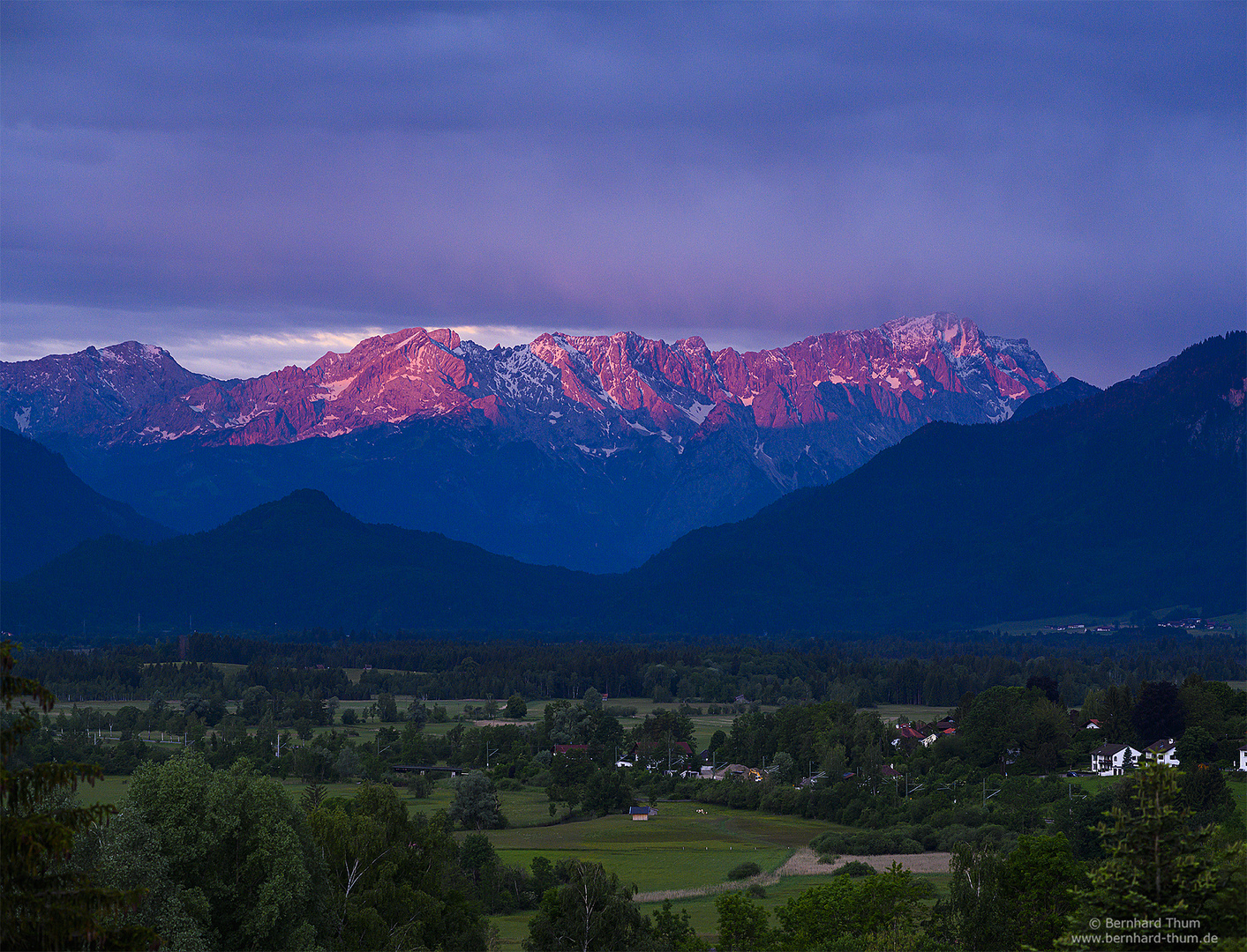 Morgenlicht am Wettersteingebirge