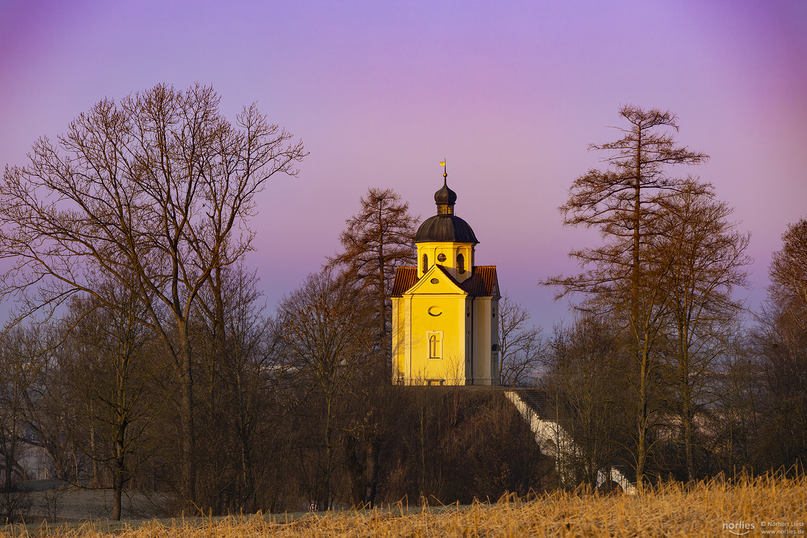 Morgenlicht an der Burgstall Kapelle