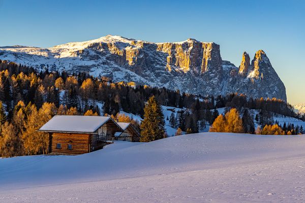 Morgenlicht auf der Seiser Alm