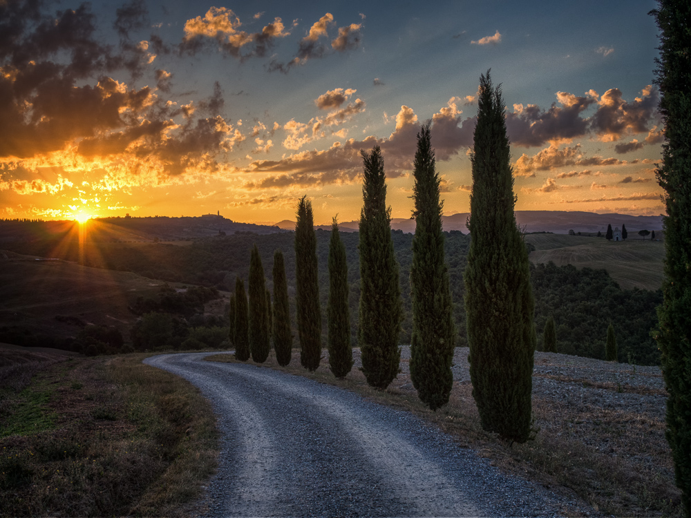 Morgenlicht im Orcia Tal