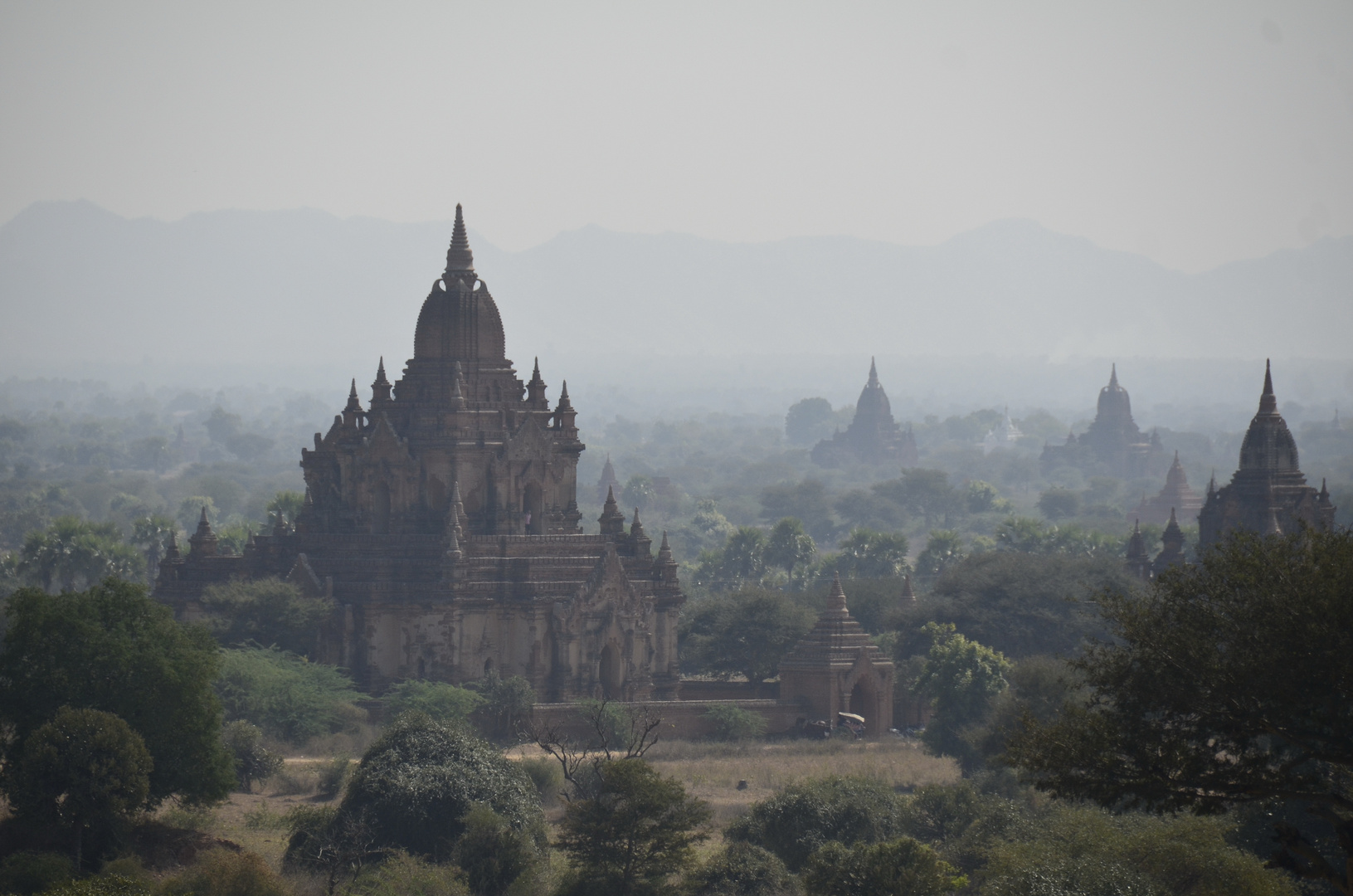 Morgenlicht in der Altstadt von Bagan, Myanmar