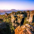 Morgenlicht in der Sächsischen Schweiz. 