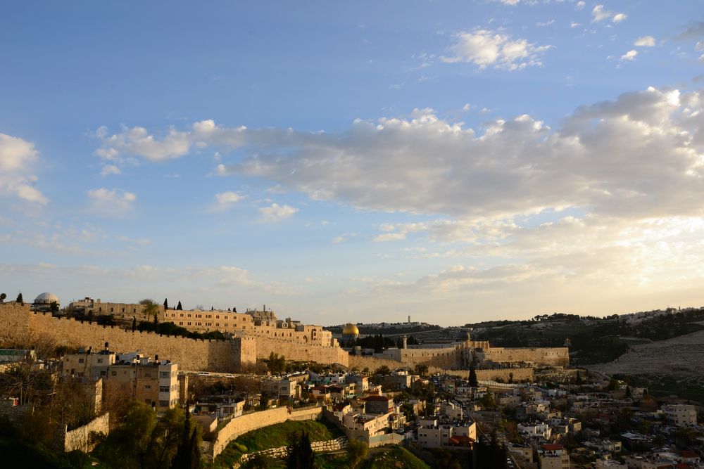 Morgenlicht über Jerusalem