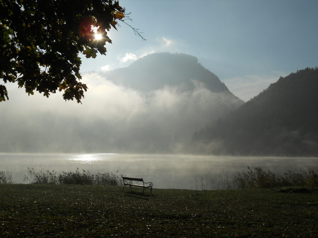 Morgennebel am Altausseer See