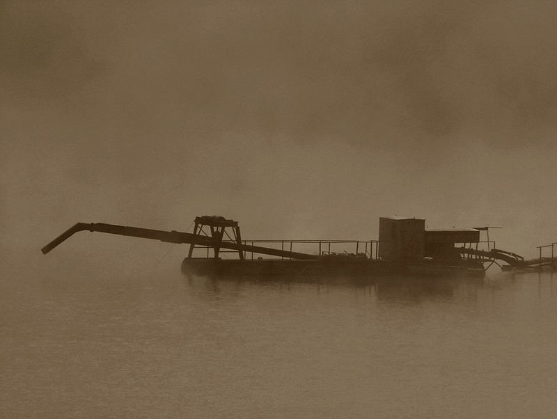 Morgennebel am Baggersee