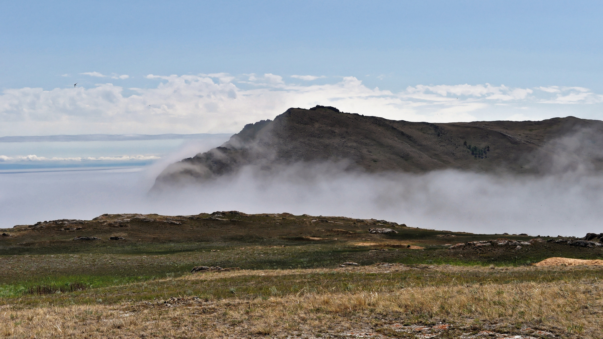 Morgennebel am Baikal