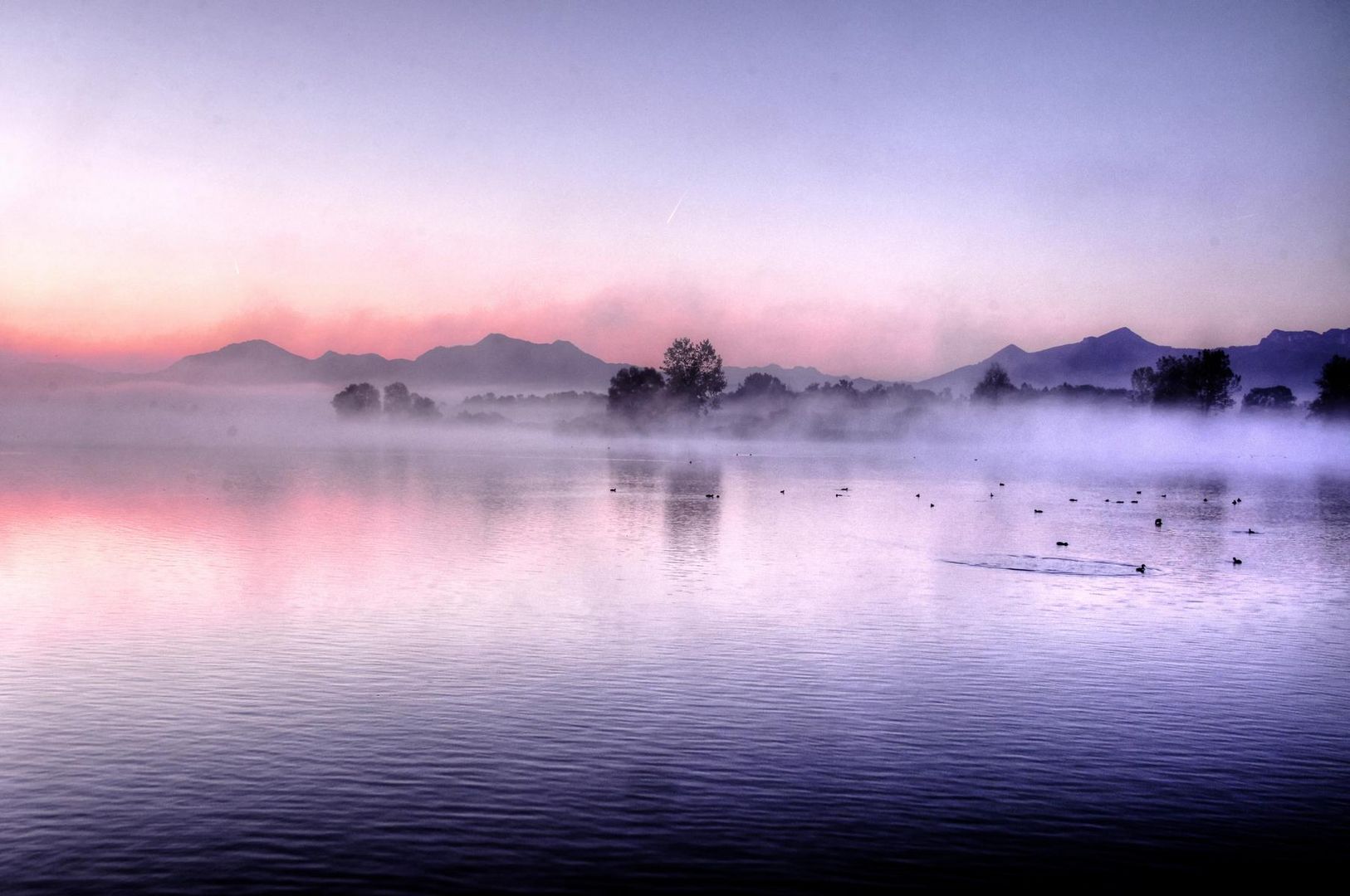 Morgennebel am Chiemsee