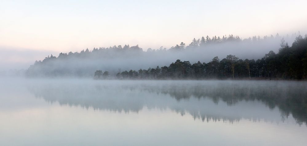 [ … Morgennebel am Großen Ostersee ]