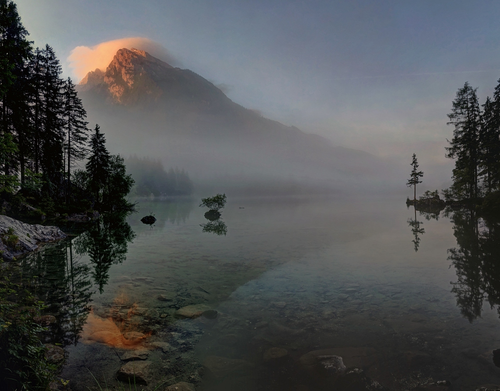 Morgennebel am Hintersee