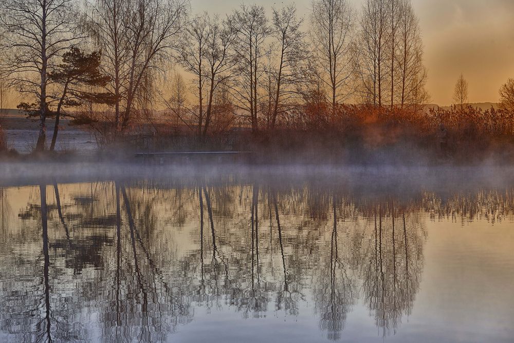 Morgennebel am Höllerersee