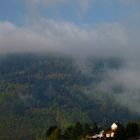 Morgennebel am Königstuhl, Odenwald