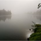 Morgennebel am Stausee