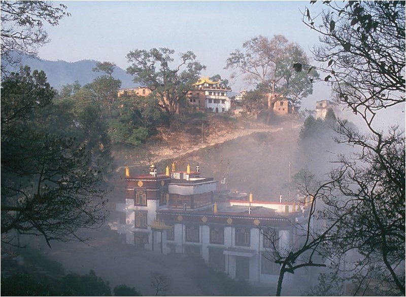 Morgennebel am Swayambhunath....
