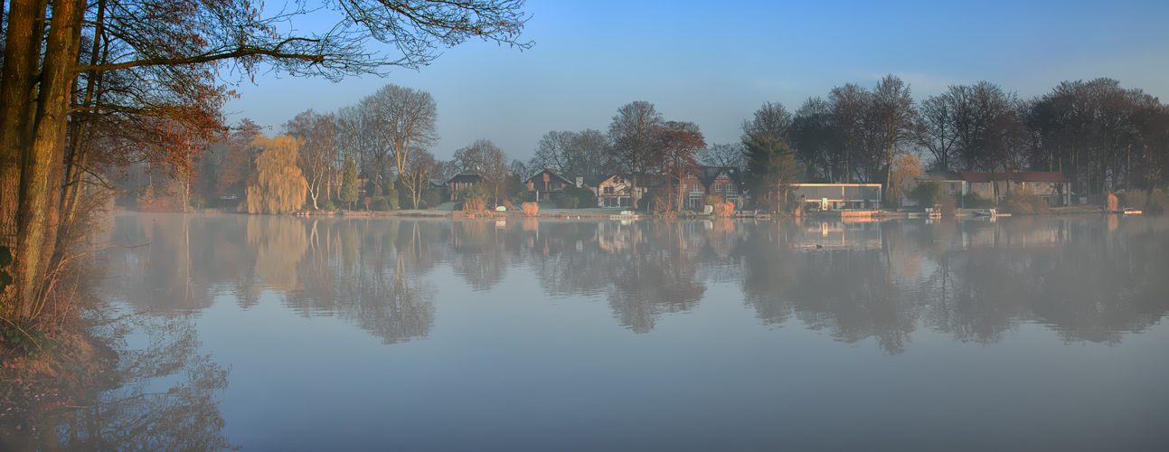 Morgennebel an der Seenplatte